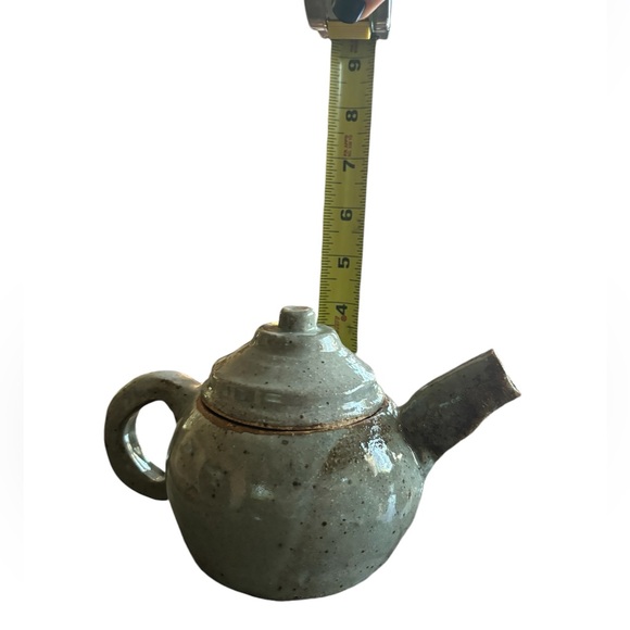 EC Modern Home Decor Handmade Ceramic Grey Teapot - Picture 9 of 12